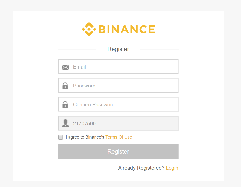 Đăng ký tài khoản trên binance.com ngay 